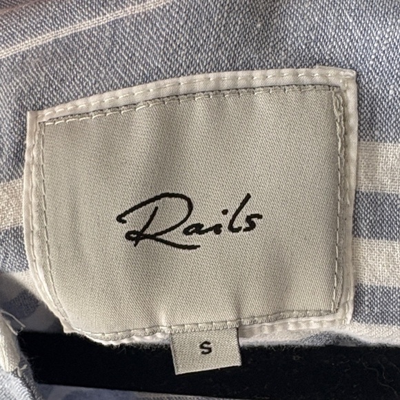 Rails Striped Blue and White Midi Dress - Picture 2 of 15